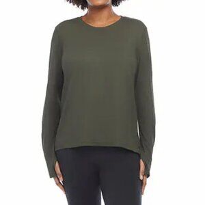 NEW Danskin Ribbed Long Sleeve Top | Grey